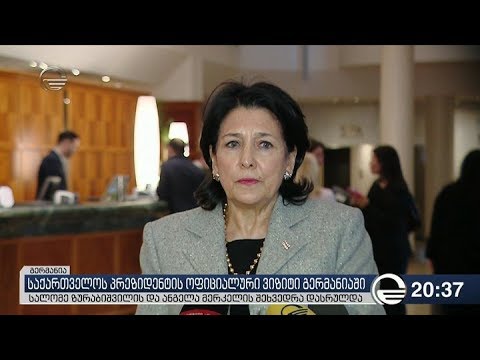 საქართველოს პრეზიდენტისა და ანგელა მერკელის შეხვედრა დასრულდა